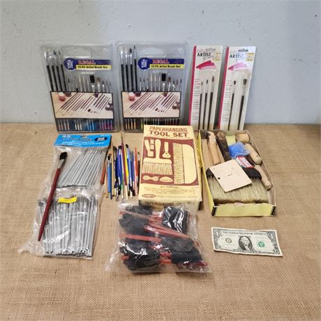 Paint/Wallpaper/Staining Brushes - Assorted