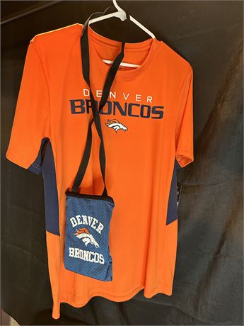 Denver Broncos Shirt and Bag