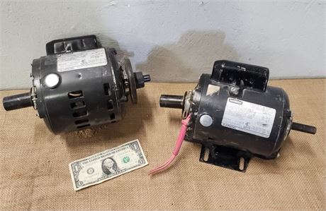 Working Electric Motor Pair