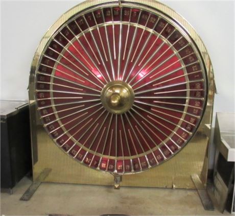 casino game with a large spinning wheel