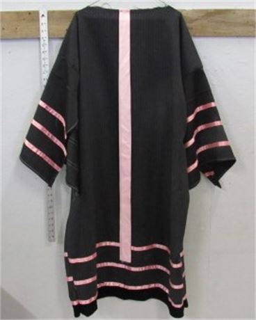 Native American Regalia Traditional Fancy Dance Ladies BLACK w/Pink Ribbon Dress