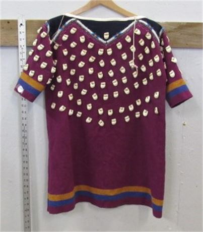 Native American Crow Child's Faux Elk Tooth Dress