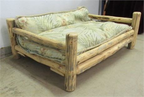 Very Cool Log Dog Bed For a Big Dog or a Lot of Small Dogs!