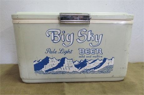 Vintage Big Sky Beer Cooler