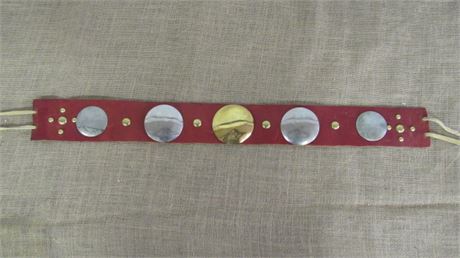 Native American Traditional Regalia CONCHO Belt 3" Wide