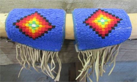 Native American Cheyenne Beaded Gauntlets