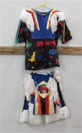 Native American Crow Child's Grass Dance Set