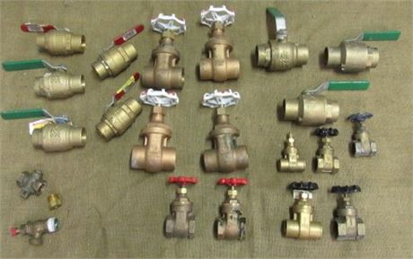 Brass Gate Valves and Ball Valves