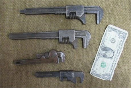 A Quartet Of Pipe Wrenches