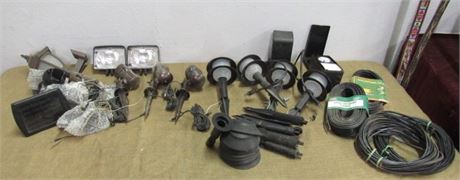 Lots of Parts for Outdoor Lighting System