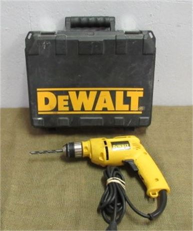 Corded DeWalt 3/8" Drill with Case