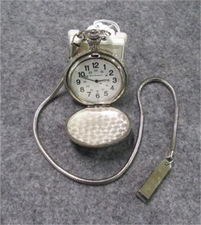 Beau Brummell Pocket Watch w/ Chain and Fob