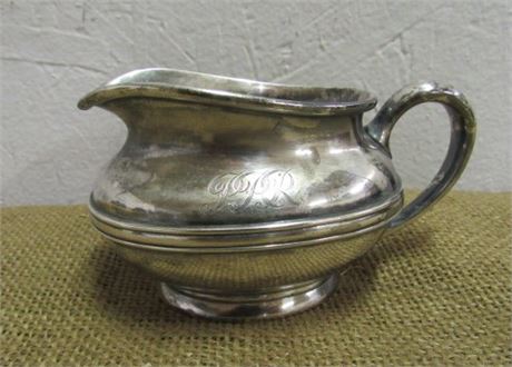 Engraved Silver Plate Creamer by Reed & Barton used in the Dining Cars of the