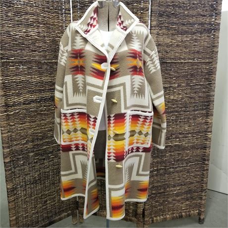 Ladies Wool Jacket (white, taupe, gold, multi)