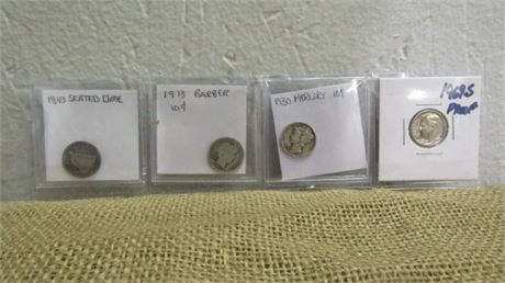 4 Various Dimes