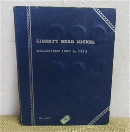 Liberty Head Nickel Collection Book with 27 Coins