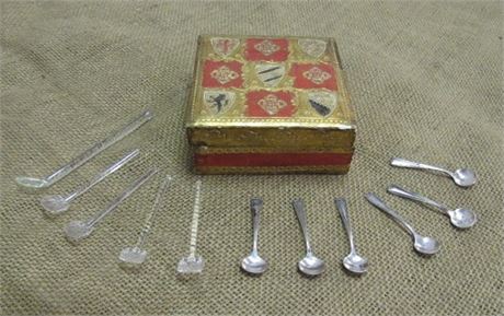 11 Salt Spoons in a Pretty Box