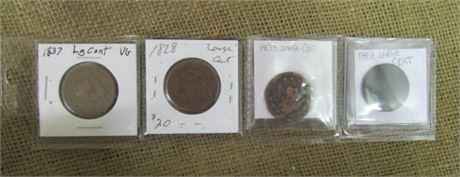 1828, 1837, 1838, 1851 Large Cents