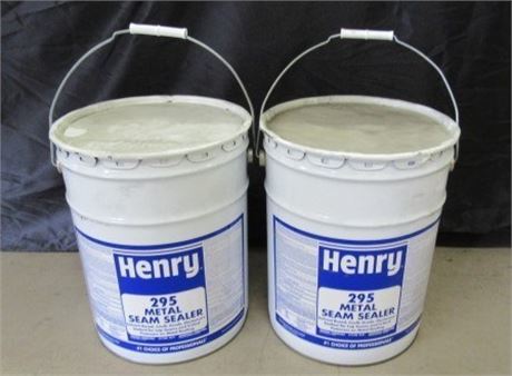 2 Pails of Henry 295 Metal Seam Sealer