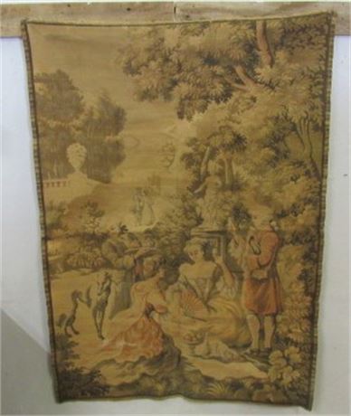 Vintage French Tapestry - 38" x 54"