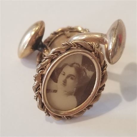 Antique Photo Cuff Links