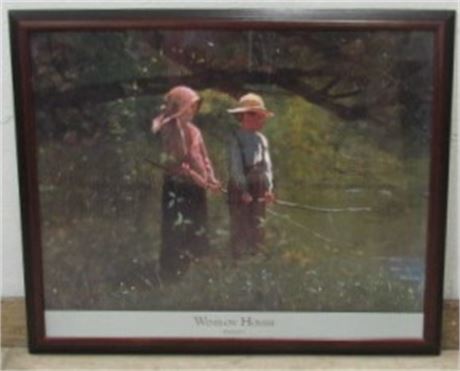 Winslow Homer 'Fishin' Print