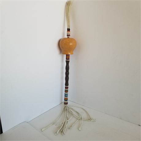 Native American Beaded Rattle