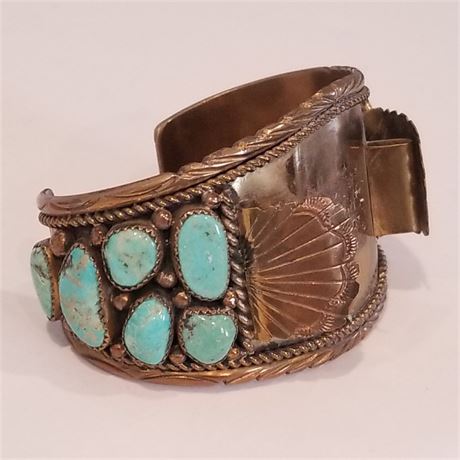 Turquoise Cuff  Watch Bracelet