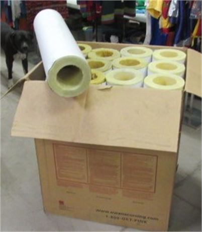 4"x1 1/2" Rigid Pipe Insulation - 12 pieces