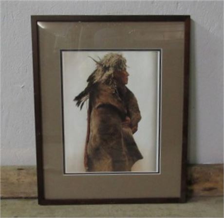 Framed Native American Print