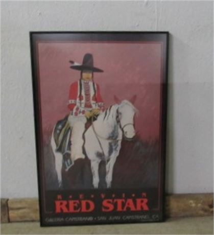 Framed Kevin Red Star Show Poster