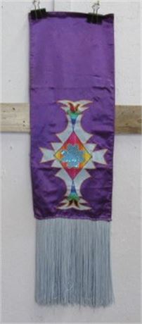 Native American Fringed Banner - 12x28