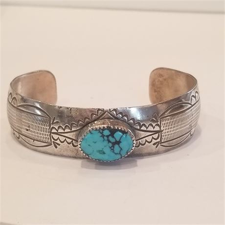 Sterling & Turquoise Cuff Bracelet