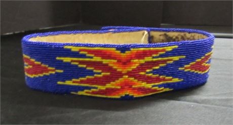 Beaded Double X Belt