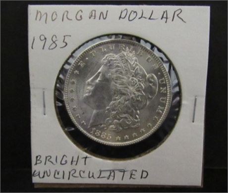 1885 Morgan Silver Dollar - Bright, Uncirculated