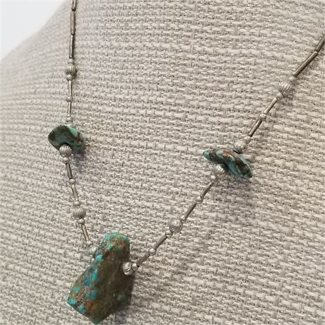 Turquoise Nugget Necklace