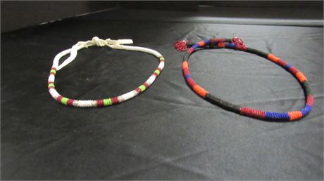 Pair of Beaded Hatbands