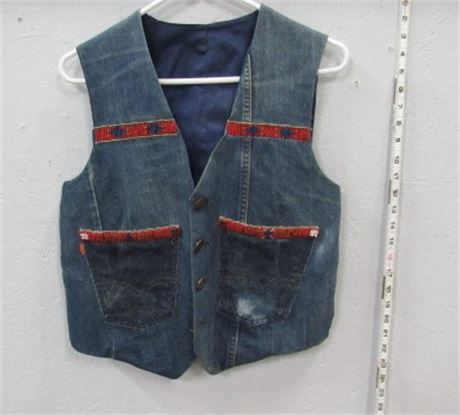 Children's Beaded Denim Vest