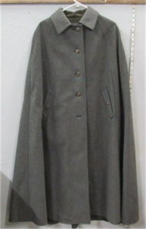 Beautiful Formal Grey Wool Cape made in Austria