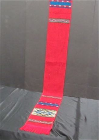 Pretty, Soft, Bright Red Scarf - 68" Long