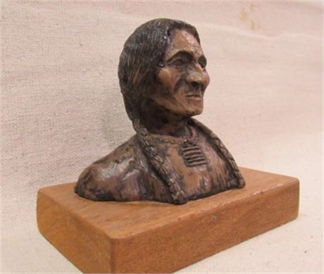 Small Replica of Pease Indian Bust