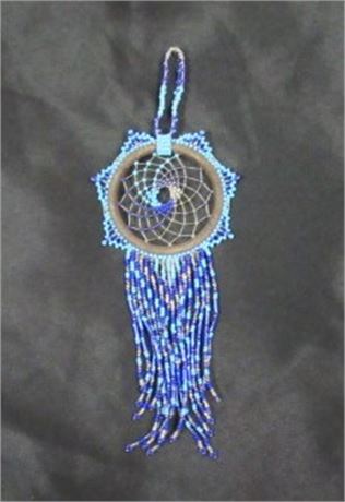 Beaded Dream Catcher Ornament - Would Make a Lovely Single Earring