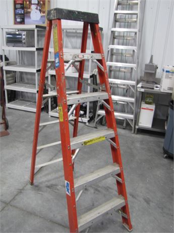 6 Ft. Fiberglass Folding Ladder (711 Blackhawk St. Billings)