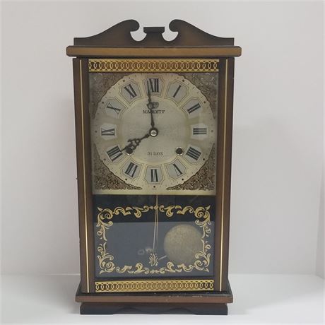 Vintage Majesty Mantel Clock w/ Keys