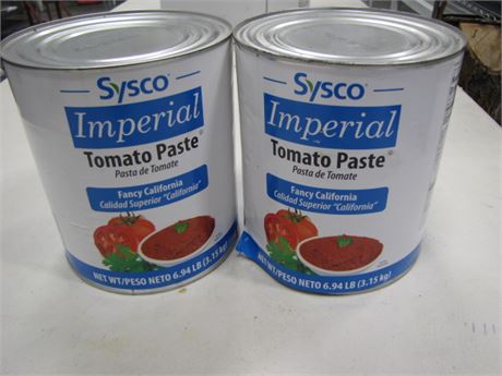 2- Cans Sysco Imperial Tomato Paste (711 Blackhawk St. Billings)