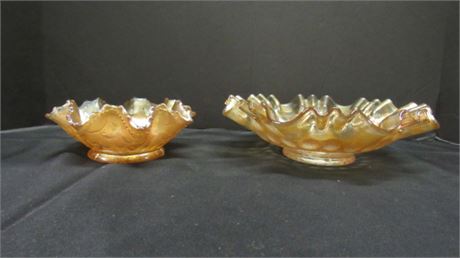 Vintage Carnival Glass Candy Dishes