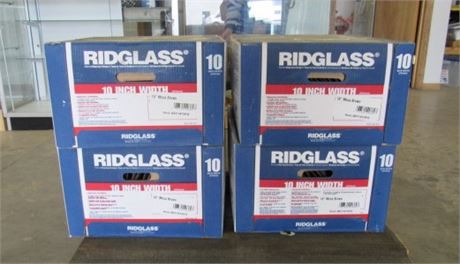 4 Cases of Ridglass Roof Shingles For Ridges Hips/Rakes-Covers 31 Linear Feet