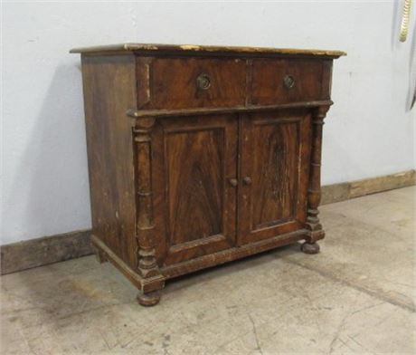 Retro Wood Cabinet - 19x31x34