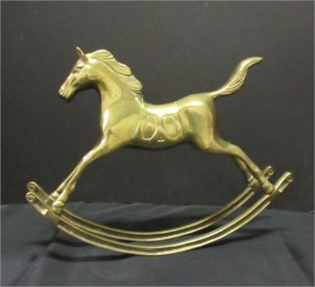 Brass Rocking Horse