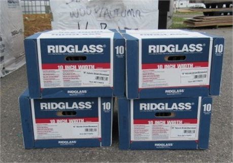 4 Cases of Ridglass Roof Shingles For Ridges Hips/Rakes-Covers 31 Linear Feet